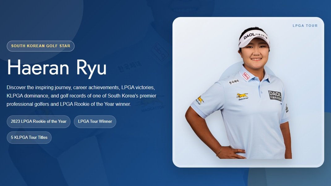 Haeran Ryu: Biography, LPGA Career, Wins, Major Titles and Golf Stats