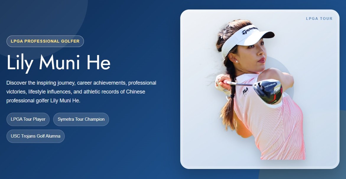 Lily Muni He: Biography, Golf Career, Age, Net Worth and Alex Albon