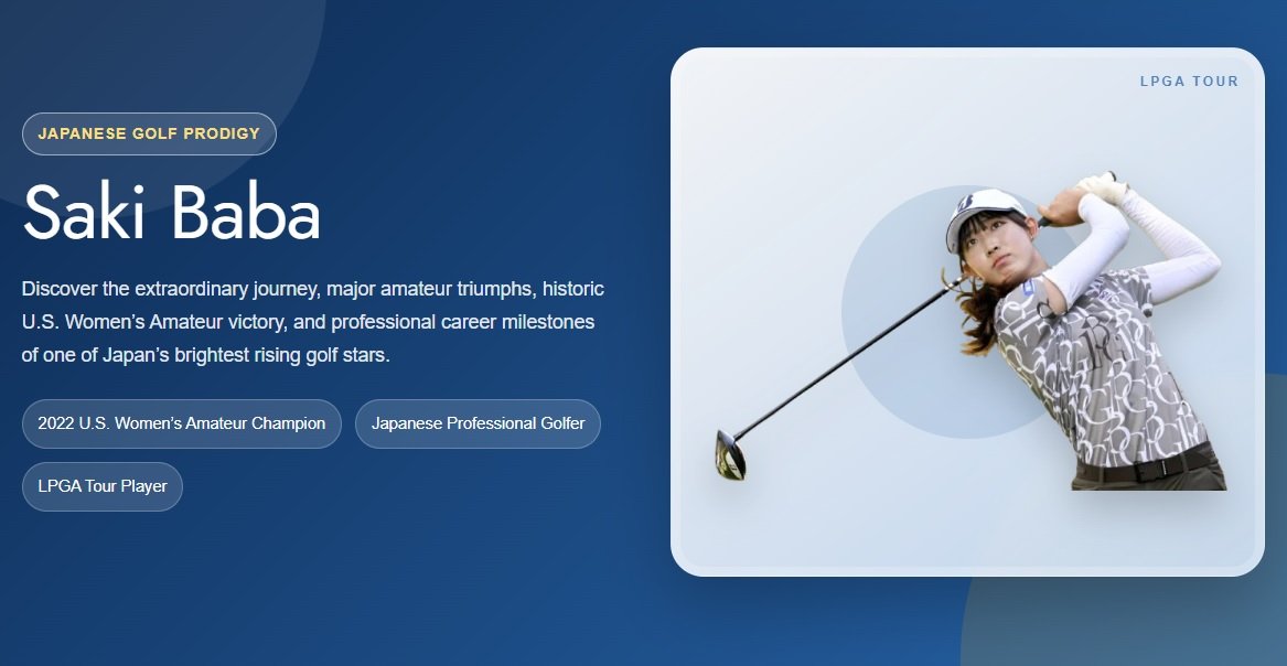 Saki Baba: Biography, Career, Achievements, LPGA Journey and Golf Records